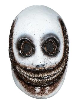 Máscara assustadora e feliz com sorriso aterrorizante para o Halloween