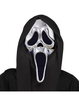 Máscara Chrome Ghost Face para Adultos