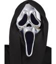Máscara GhostFace cromada prateada para adultos