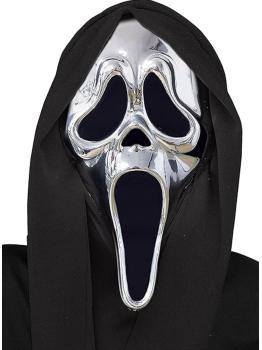 Máscara Chrome GhostFace para Adultos