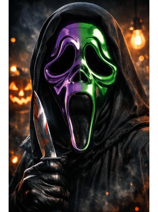 Máscara Chrome Ombre Ghost Face