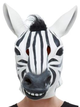 Máscara Animal Zebra de Látex Adulto