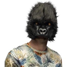 Máscara de bicho de pelúcia adulto, meia máscara realista para carnaval, festas temáticas ou evento de cosplay de animais