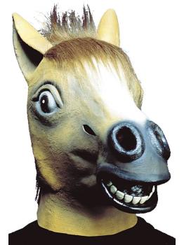 Máscara de Cavalo para Fantasia com Cabelo