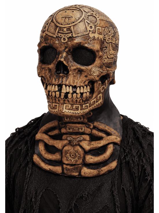 Máscara de Caveira Asteca para Adultos, Látex | Ghoulish Productions Copy