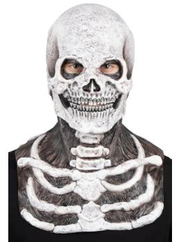 Máscara realista de caveira macabra do Sr. Ossos para o Halloween