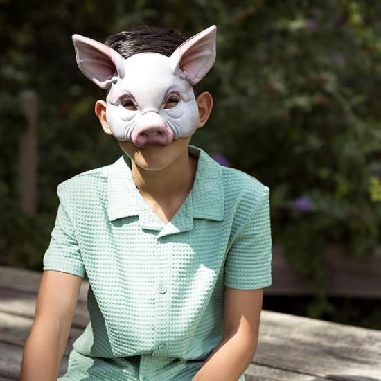 Máscara realista de porco para fantasia | Animal em EVA para Carnaval e Halloween