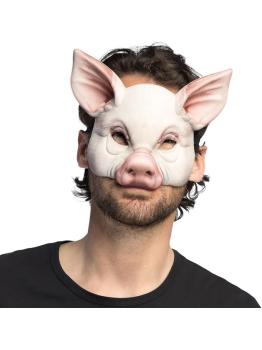Máscara realista de porco para fantasia | Animal em EVA para Carnaval e Halloween