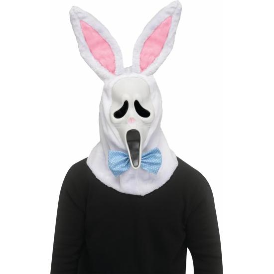 Máscara de coelho da Páscoa com cara de fantasma – O terror mais engraçado