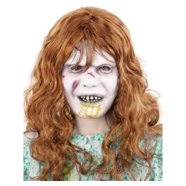 Máscara The Exorcist Regan, látex com cabelo preso