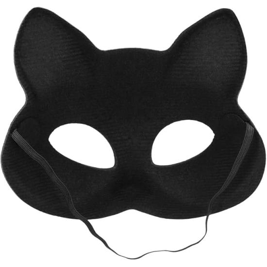 Máscara realista de gato cinza para adultos