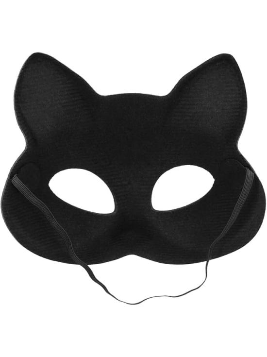 Máscara realista de gato cinza para adultos