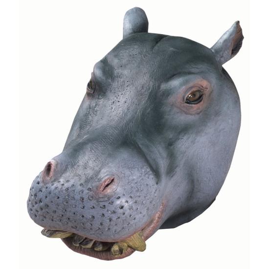 Máscara de hipopótamo de luxo