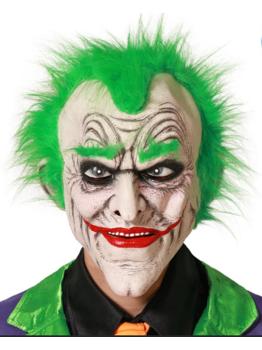 Máscara de Joker TDK con pelo de látex para adulto
