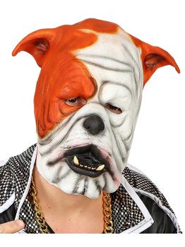 Máscara de látex Bulldog para adulto