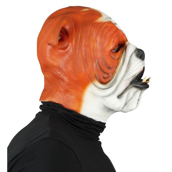 Máscara de látex Bulldog para adulto