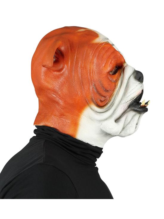 Máscara de látex Bulldog para adulto