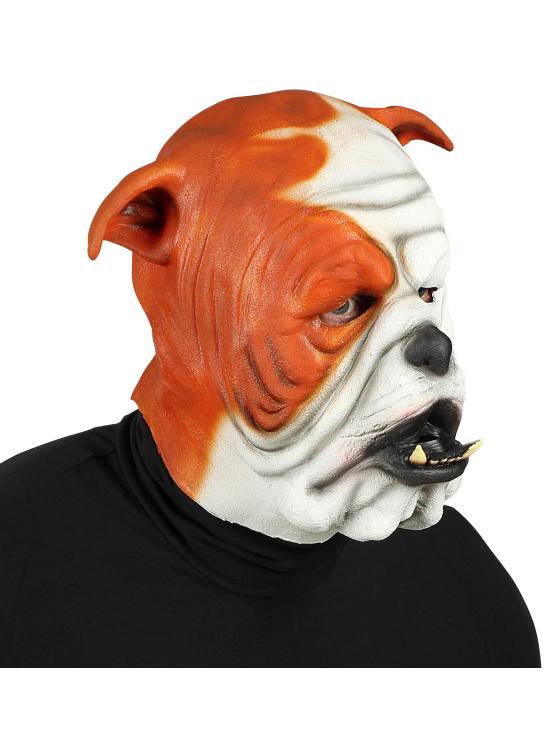 Máscara de látex Bulldog para adulto
