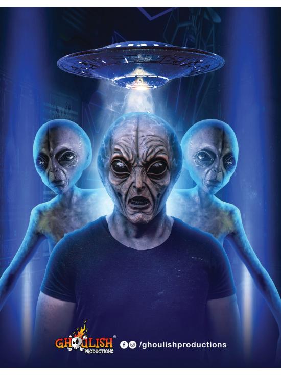 Máscara alienígena sorridente para adultos