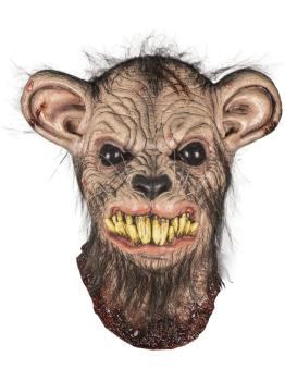 Máscara de látex macabra de rato mutante sarnento