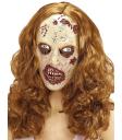 Máscara de mulher zumbi adulta