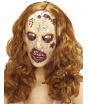 Máscara de mulher zumbi adulta