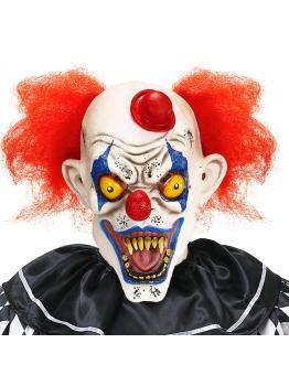 Máscara de payaso con pelo y gorro