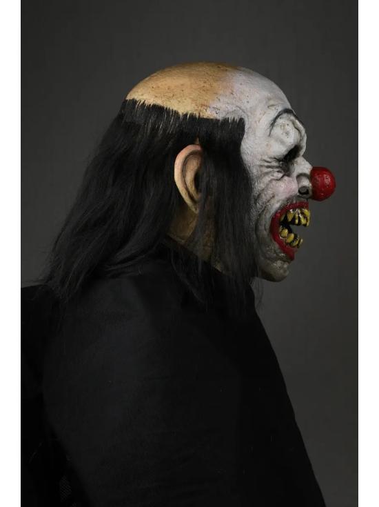 Máscara de látex sorridente do palhaço mendigo