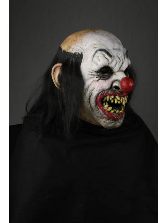 Máscara de látex sorridente do palhaço mendigo