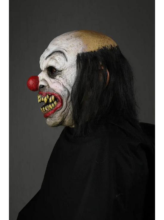 Máscara de látex sorridente do palhaço mendigo