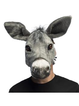 Máscara de Burro de Pelúcia para Adultos