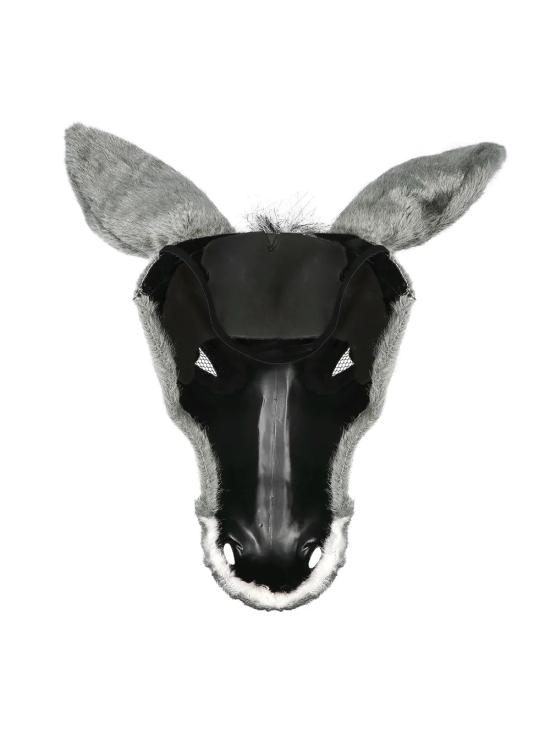 Máscara de Burro de Pelúcia para Adultos