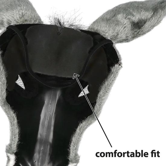 Máscara de Burro de Pelúcia para Adultos