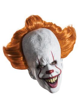 Máscara Pennywise IT com Cabelo para Adultos