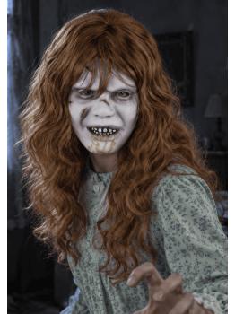 Máscara da Regan, a Exorcista, com cabelo para adultos