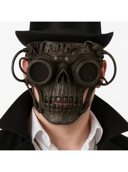 Máscara Steampunk Dourada