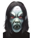 Máscara de vampiro em látex com cabelo