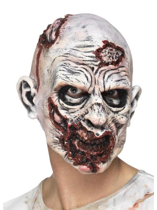 Máscara de zumbi, multicolor, adulto