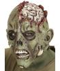 Máscara de zombie con cráneo abierto para adulto