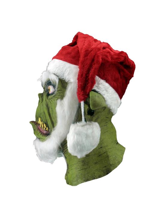 Máscara de látex verde do Grinch com pescoço comprido – Ghoulish Productions