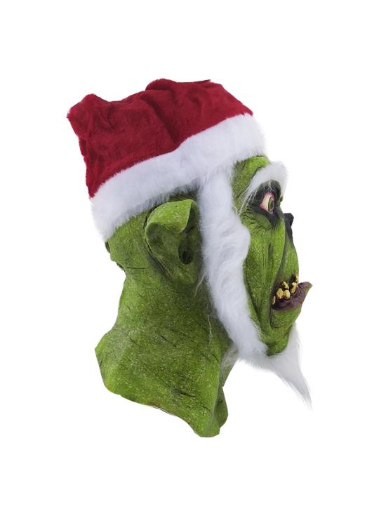 Máscara de látex verde do Grinch com pescoço comprido – Ghoulish Productions