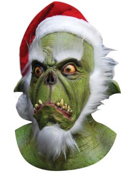 Máscara de látex verde do Grinch com pescoço comprido – Ghoulish Productions