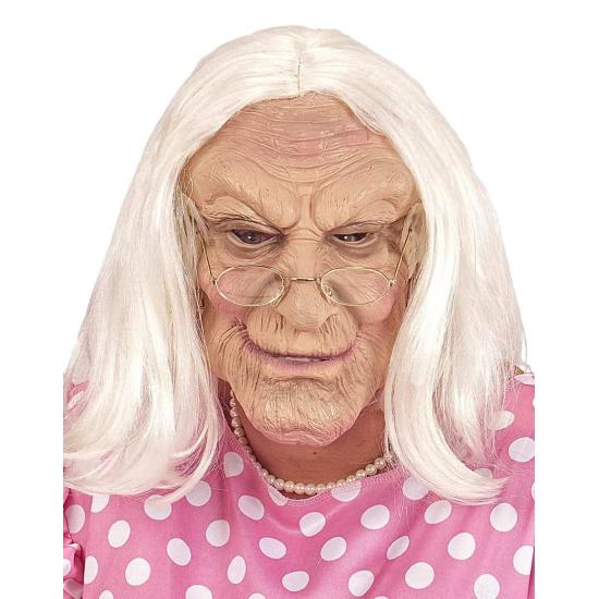 Máscara de fantasia antiga com peruca. Máscara de fantasia antiga com peruca.