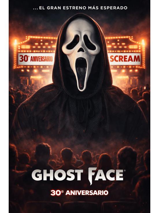 Máscara do Ghost Face® em comemoração ao seu 30º aniversário