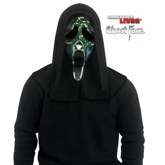 Máscara de discoteca Ghost Face Oil Slick – Party Glow