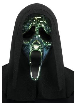 Máscara de discoteca Ghost Face Oil Slick – Party Glow