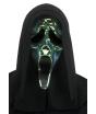 Máscara Disco GhostFace Oil Slick – Terror com Reflexos Verdes de Festa