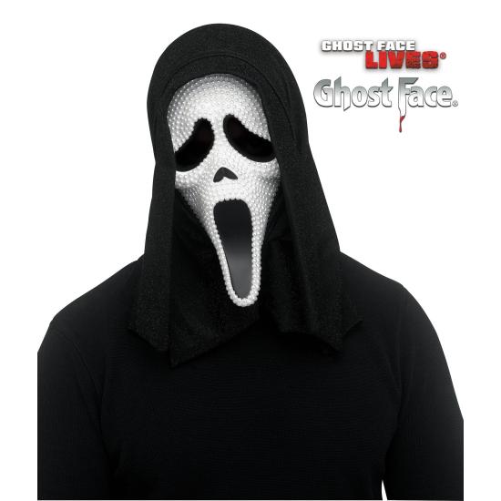 Máscara Ghost Face Pearl – Terror com Elegância e Brilho