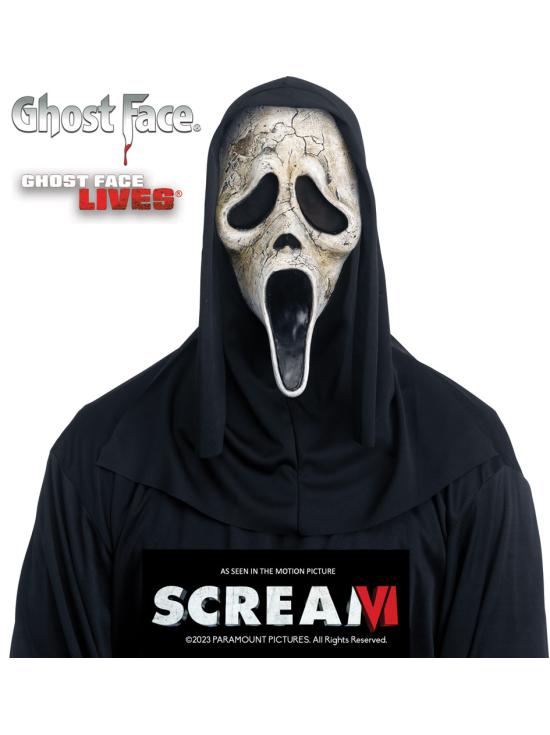 Máscara do Ghostface de Scream 6 – Máscara de Halloween de Terror Assassina