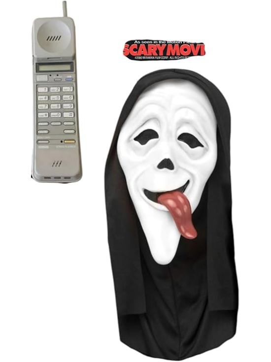 Máscara do Ghost Face "Wassup" com telefone